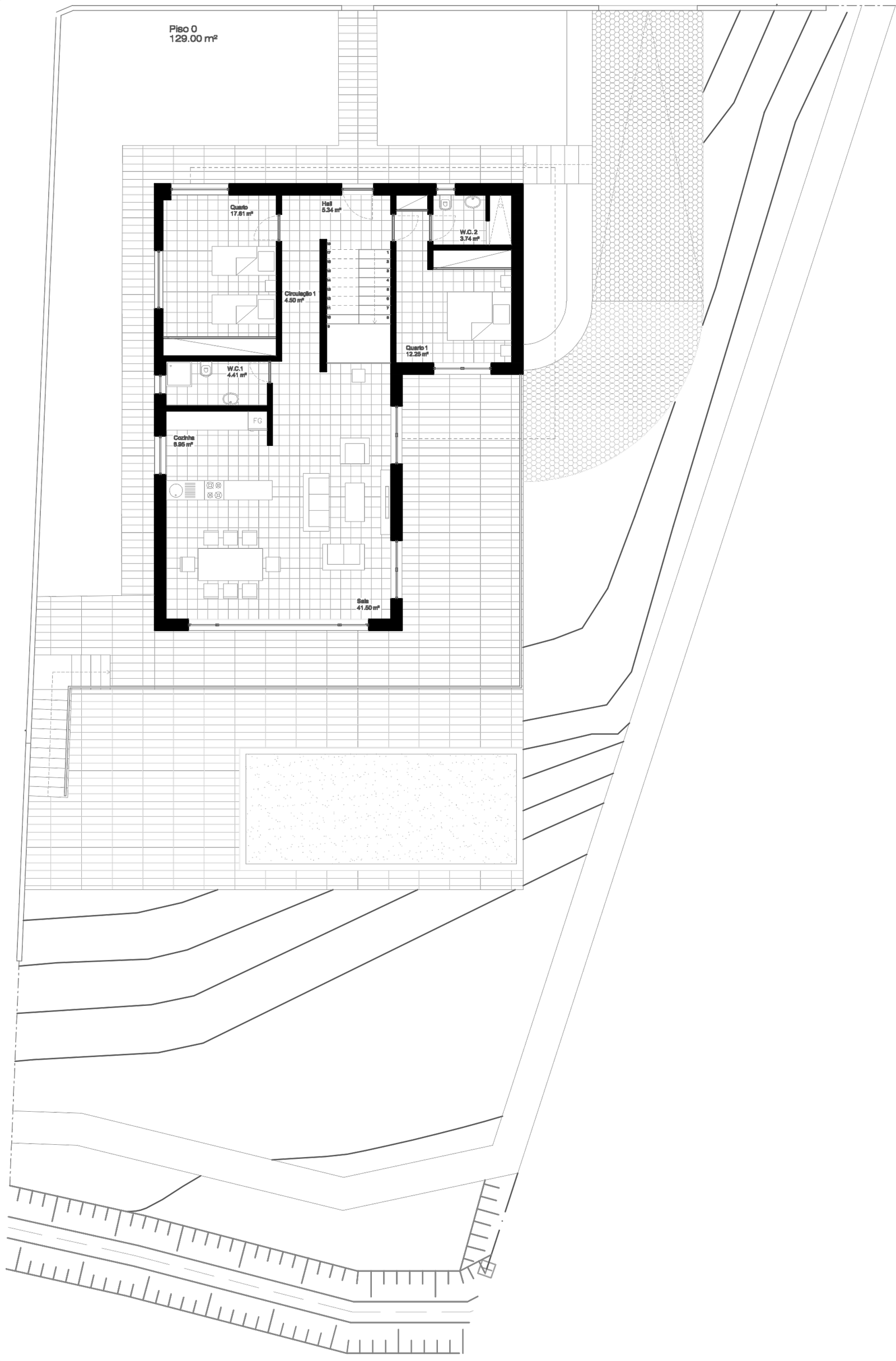 Plan de rez-de-chaussée @chaussée